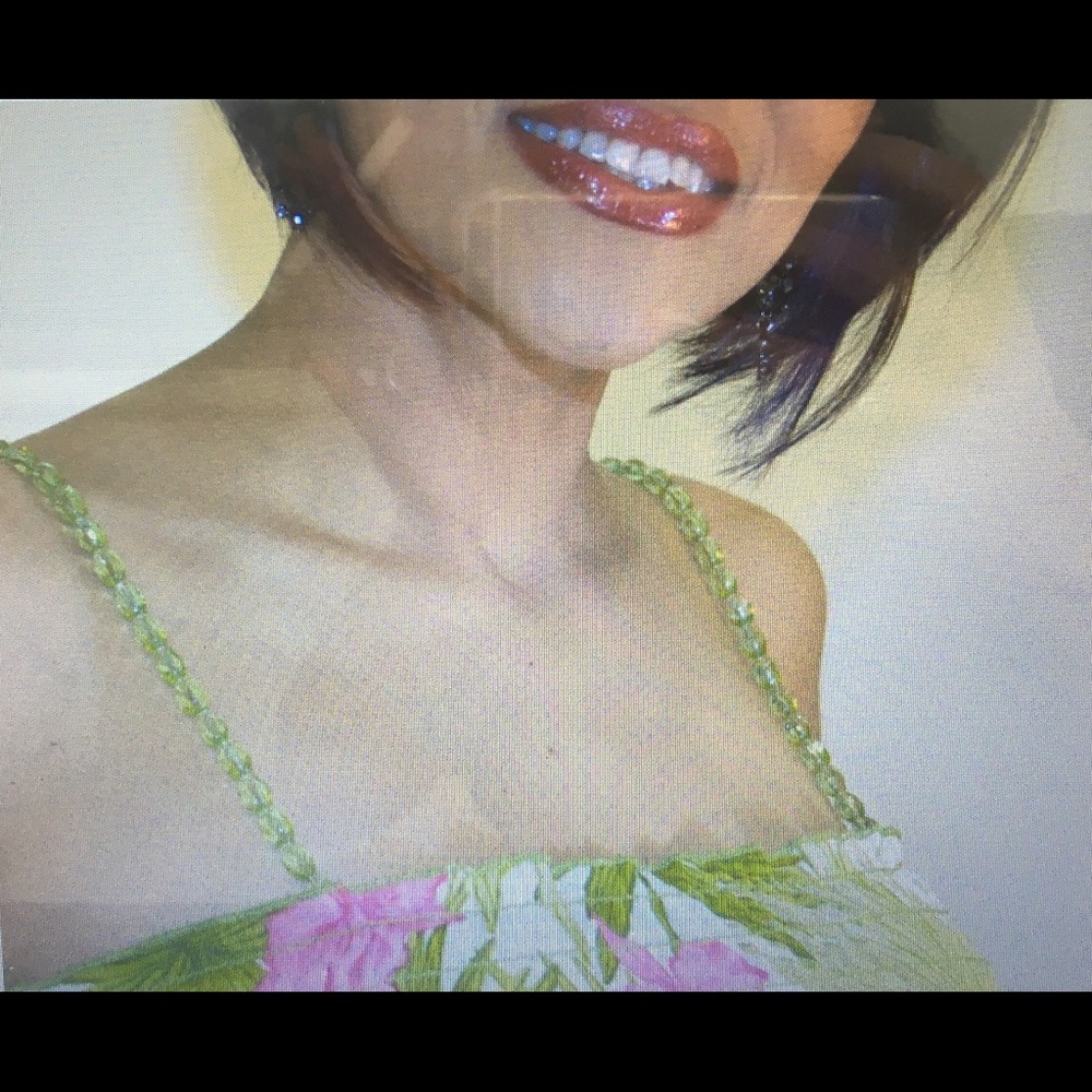 Adjustable Lime Green Glass Beaded Bra Straps